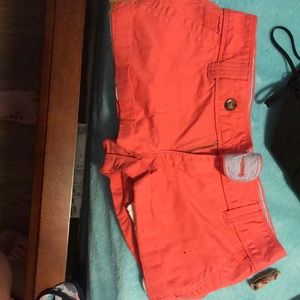 Shorts peach colored